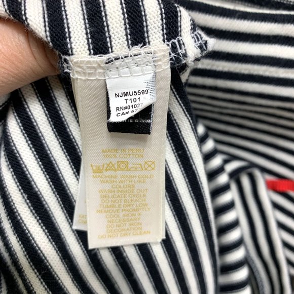 KATE SPADE‎ Lets Fly Away Graphic Striped Long Sleeve Top Sz S - Picture 10 of 10